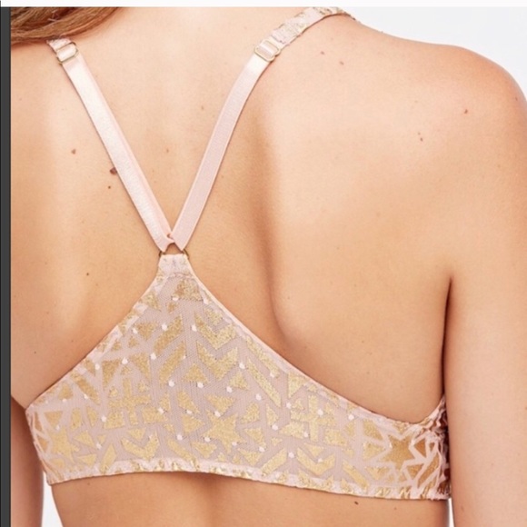 Free People Wonderland Bralette Bra Antique Pink - Picture 6 of 7